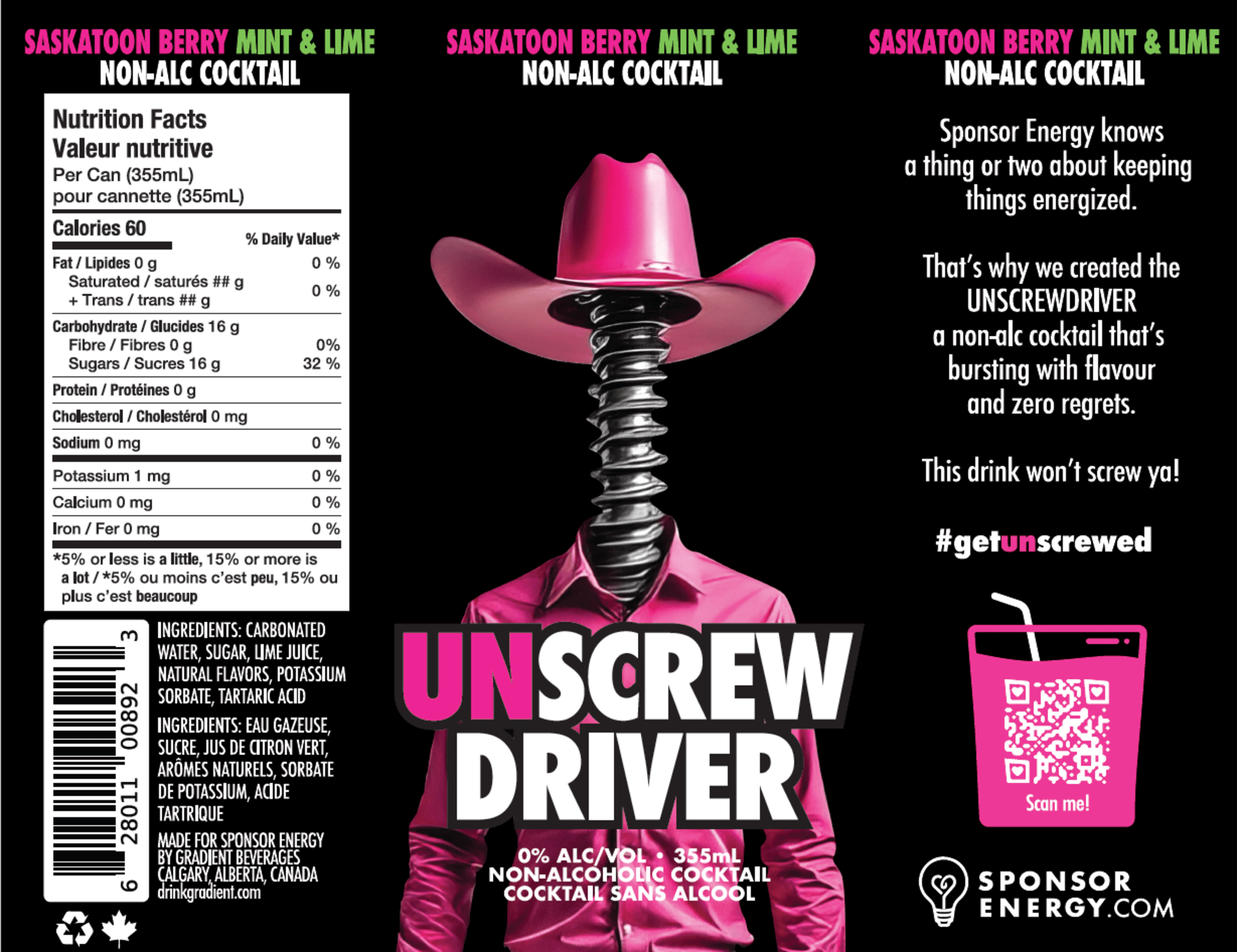 UNSCREWDRIVER SASKATOON BERRY MINT & LIME