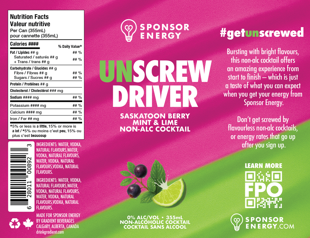 UNSCREWDRIVER SASKATOON BERRY MINT & LIME